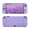 Funda Protectora de Cristal Adecuada para Switch Oled Funda Protectora Transparente Tipo Flip con Impresión de Aceite para Ns Oled