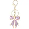 Llavero de Moño con Pedrería Transfronterizo Accesorios para Llaves de Coche de Ropa Accesorios para Bolsos de Mujer Llavero Colgante Anti-Metal