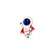 LiquidaciónBroche de Astronauta Insignia de Dibujos Animados Esmalte Metal Estilo Ins Pin de Solapa de Moda para Parejas
