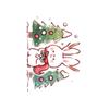 Lindo conejo navideño de dibujos animados para niños, tatuaje adhesivo impermeable y duradero para el brazo, cara, decoración para fiestas.