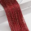 Ventas Directas de Fábrica de Accesorios de Boda de Gama Alta, Cortinas de Hilo Plateado, Rueda de la Fortuna para Bodas, Decoración de Fondo que No se Enreda, Anillos para Techo