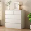 Armario de Almacenamiento Multicapa para Dormitorio Sencillo Sala de Estar Hogar Mesita de Noche Cajón de Almacenamiento Producto Nuevo Cómoda Madera Maciza Moderno