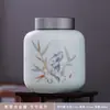 Tarro de Cerámica para Té Tarro Vacío Tarro Sellado Tamaño Grande Hogar Té Negro Té Verde Longjing Pu'er Tarro de Almacenamiento Tarro de Almacenamiento de Té a Prueba de Humedad