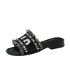 Sandalias de moda de verano para mujer, antideslizantes, de suela plana, estilo moderno, nuevo modelo 2026, zapatos para la playa, chanclas de vacaciones
