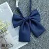 Jk Pajarita de Cuerno Plano Cuello Flor de Cuerno Plano Color Sólido Camisa de Uniforme Japonés Ropa de Marinero Estilo Universitario Pajarita Negra Roja