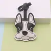 Nuevo Colgante de Bolso de Bulldog Francés, Llavero Sencillo y Lindo para Coche de Perro, Colgante de Cachorro de Cuero PU