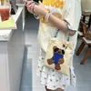 Bolsa Portátil de Dibujos Animados Estilo Ins para Estudiantes y Trabajadores de Oficina, Bolsa de Tote Linda de Gran Capacidad