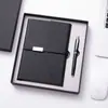 Caderno A5 com Logo Personalizável, Capa Dupla para Escritório, Bolso Interno, Bloco de Notas, Copo Térmico, Conjunto de Guarda-chuva