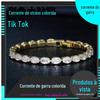 Fornecimento de primeira mão estilo étnico pulseira oval de zircônia para mulheres banhada a ouro incrustada joias de gema artificial por atacado