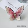 Horquilla electrónica de mariposa, fina como las alas de una cigarra, accesorio para el cabello, estilo Super Hada Mori, decoración retro de malla para selfies, horquilla para la cabeza de una dulce niña.