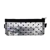 Nova Bolsa de Lápis Transparente de Malha Simples Estilo Japonês e Coreano Bolsa de Maquiagem Bolsa para Batom Bolsa de Material Escolar Bolsa de Lápis de Grande Capacidade