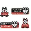 Pegatina Magnética Personalizada para Parachoques de Coche Reflectante Gatito de Dibujos Animados Bolsa Emocional Pegatina Magnética de Panal para Conductor Novato