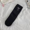 Calcetines con moño en el talón, calcetines de algodón de media caña para mujer, delgados de otoño e invierno, modernos estilo japonés miu, calcetín de ballet
