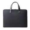 Maletín Oxford de Rayas Horizontales a Prueba de Salpicaduras, Aspecto de Alta Gama, Bolso Portátil para Laptop de Negocios para el Trabajo y los Viajes