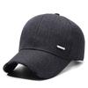 Chapéu de Inverno Boné de Baseball Masculino Tendência Letra Casual Versátil Chapéu de Proteção Auricular Quente para Exterior