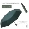 Guarda-chuva de 8 varetas Revestimento Preto UV Proteção Solar Guarda-chuva Dobrável Guarda-chuva de Sol com Impressão de Logo Guarda-chuva Publicitário UPF40+ Impermeável