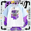 Camisetas Raglan de Manga Curta Fofas para Festa para Meninos e Meninas 2025 Nova Roupa Periférica de Animação Egg Boy Tops Infantis