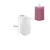 Molde de Silicona para Velas Aromáticas de Yeso Cilíndrico Hexaedro Cubo de Rubik Cuadrado Rayado Tira Redonda de Resina Epoxi para Bricolaje