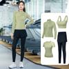 Traje de ropa de yoga nuevo de primavera y verano 2023 para mujer, ropa deportiva para correr y fitness, ropa profesional de secado rápido para correr por la mañana, conjunto de cinco piezas