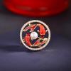 Broche Duplo de Carpa com Design de Pérola, Broche de Koi Vermelho Chinês de Alta Qualidade para Mulheres, Broche Anti-Exposição com Design Único, Acessório para Terno