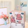 Bolsa de Feltro Atacado Bolsa de Viagem Desenho Animado Bolsa Tote Estampada Grande Capacidade Maleta de Armazenamento Urso Morango