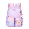 Mochila Escolar de Comercio Exterior Transfronterizo para Estudiantes, Lindo Set de Mochila de Tres Piezas para Niñas, Mochila con Tema de Arcoíris de Dibujos Animados para Reducir la Carga