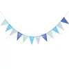 Banderín de Decoración Festiva 4.12m Piezas de Banderines Triangulares tipo Lino Decoración para Lugar de Fiesta de Cumpleaños Banderines de Celebración de Boda