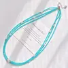 Verano Fresco Dopamina Azul Maldiva Diseño de Cristal Artificial Cadena para Clavícula Collar Cadena para Suéter