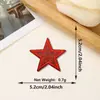 Parche Bordado de Estrella de Cinco Puntas con Purpurina de Nuevo Estilo, Accesorios de Ropa y Equipaje de Venta Caliente Transfronteriza, Parche Decorativo Termoadhesivo
