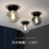 Lámpara de techo con bola de cristal para pasillo, pasillo, pasillo, atmósfera creativa, personalizada, estilo nórdico, moderno y sencillo.