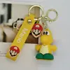 Nuevo llavero colgante de muñeca de dibujos animados de Mario para bolso, llaves de coche, accesorios, regalo, venta al por mayor
