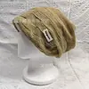 Gorro moderno y elegante de alta calidad para otoño e invierno, con diseño rasgado, esencial para fotografía callejera, gorro casual holgado para mujer.