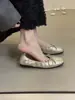 Zapatos de ballet planos Chuyuji estilo francés con lazo suave, nuevo para otoño 2026, poco profundos, suela blanda, rollo de huevo rojo