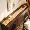 Alfombrilla transparente estilo chino para aparador, mantel de vidrio suave transparente de PVC, alfombrilla protectora para superficies de mueble de TV y zapatero