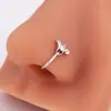 Comércio Exterior Europeu e Americano Lâmpada Mágica de Aladim Piercing de Nariz Criativo Zircônia Clipe de Nariz em Forma de U Elegante High-End Argola de Nariz Sem Furo