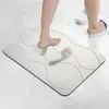 Alfombra de suelo simple de color sólido de tierra de diatomeas para baño, fácil de mantener, absorbente de agua, antideslizante, anticaída y resistente a la suciedad para la entrada