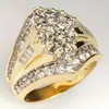 Anel Nobre de Indústria Pesada para Mulheres da Princesa Cao Shi, Anel de Luxo Acessível Fashionável Estilo Palaciano, Joia Exquisita com Zircônia Microincrustada