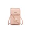 Bolsa Personalizada para Teléfono Móvil 2025 Nueva Moda Bordada para Mujer Bolso Cruzado de Gran Capacidad Bolsa para Teléfono Móvil Bolso de Hombro Pequeño Simple
