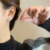 Pendientes S925 de Plata con Aguja de Plata, Topacio Azul Claro, Primavera y Verano, Simples y Exquisitos para Mujer, Diamante Cuadrado, Pendientes de Alta Gama, Venta al por Mayor de Pendientes