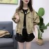 Otoño 2022 Nuevo Estilo Top de Cuello Vertical para Mujer Diseño de Nicho Holgado Sentido de Diseño Estilo Occidental Reductor de Edad Moda Chaqueta Cardigan Corta