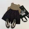 Shorts de Trabajo de Verano para Niño Negro 2025 Nueva Llegada Pantalones Medianos de Cinco Ajustes para Niño