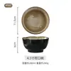 Estilo japonés horno vintage café Oro Cerámica creativa simple de alta gama lujo ligero Taza Bol plato plato vajilla conjunto combinado