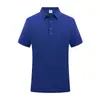 Ropa de trabajo Camiseta para hombre y mujer Ropa de trabajo de manga corta Chaqueta de trabajo con solapa Camisa Polo de empresa Estampado de logotipo Bordado