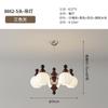 Candelabro de Sala de Estar Estilo Francés de Mediados de Siglo Retro Nogal 2024 Nuevo Diseñador de Iluminación Lámpara de Dormitorio Principal de Alta Gama