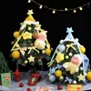 Muñeco Hombre Estrella de Navidad Relleno Tejido Lazo Decoración de Árbol de Navidad Paquete de Materiales DIY Regalo Festivo
