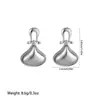 Pendientes Nuevos de Color Café en Forma de U, Más Vendidos Transfronterizos Europeos y Americanos, Exquisito Diseño de Gota de Agua, Modernos y Elegantes, Pendientes de Lujo Ligero para Mujer de Gama Alta