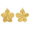Acero Inoxidable Chapado al Vacío Oro de 18 Quilates Flor de Margarita Girasol Grande Colgante para Collar Pendiente de Aretes Accesorios Venta al por Mayor