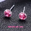 Brincos de zircônia em prata de lei s925 doze constelações coreanos simples moda feminina acessórios barraca live presente
