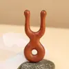 Pente de Massagem de Sândalo com Furos, Pente de Madeira Sapo, Coçador de Nariz, Pente de Massagem de Sândalo, Pente com Cabeça de Bola, LOGO Gravado
