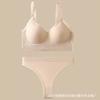 Terno de sutiã de renda plus size transfronteiriço, camisola feminina, costas envoltas, peito sem anel de aço, roupa íntima